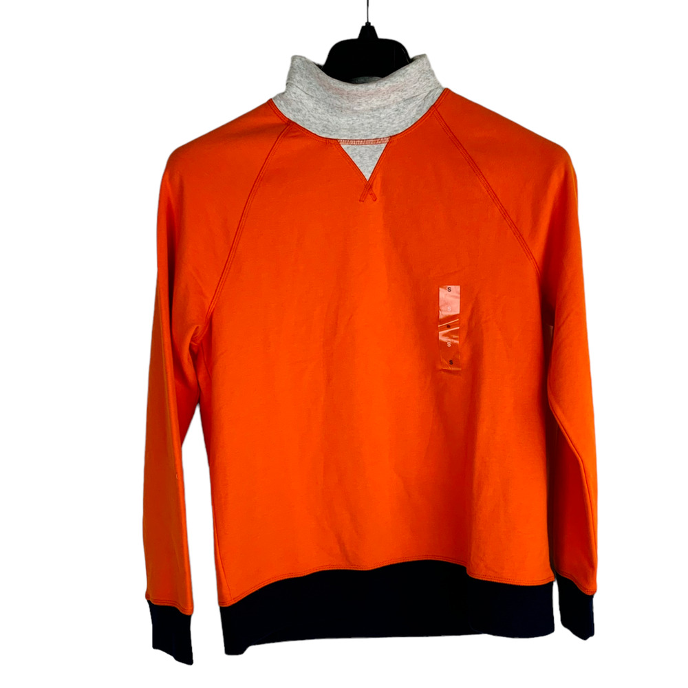 New Club Room Mens Small Orange Shirt High Neck Long Sleeve NWT